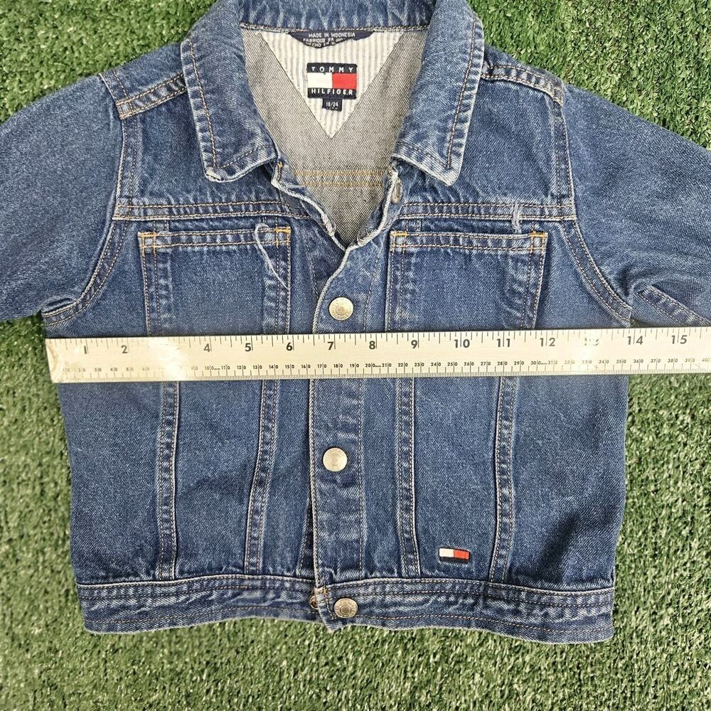 Tommy Hillfiger Jean Jacket 18/24 Months Baby Vintage 90s Y2K Unisex - Picture 8 of 9